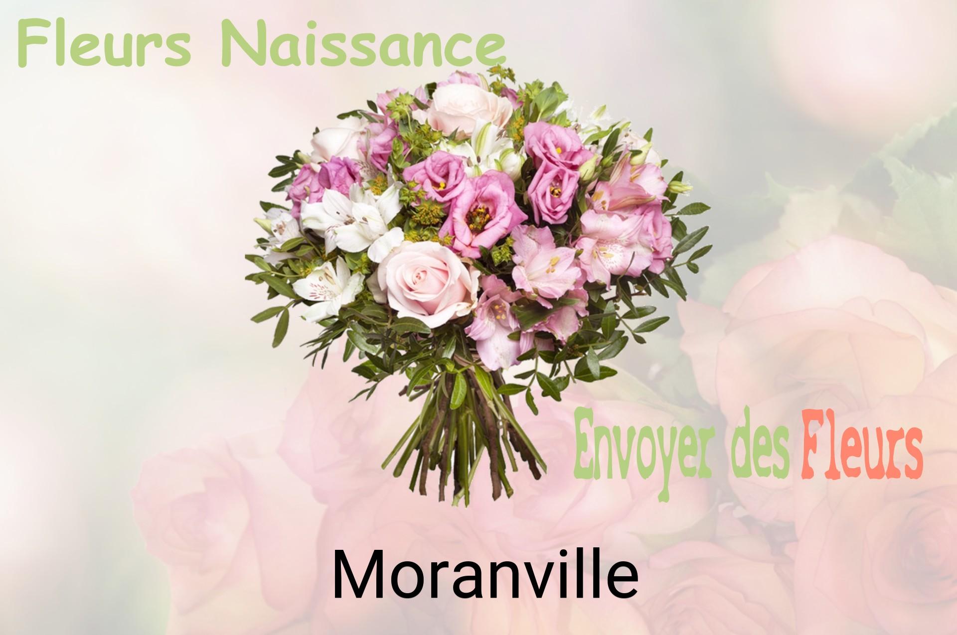 Bouquet de fleurs de naissance livré à Moranville