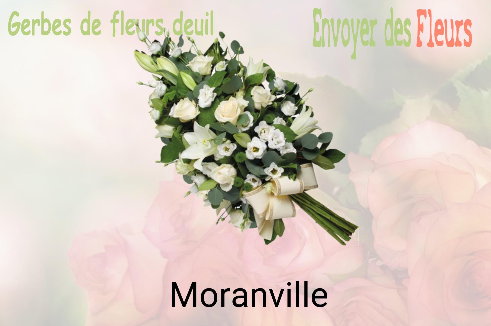 Gerbe de fleurs de deuil livrée à Moranville